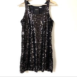 Kira Plastinina black sequence mini dress size S